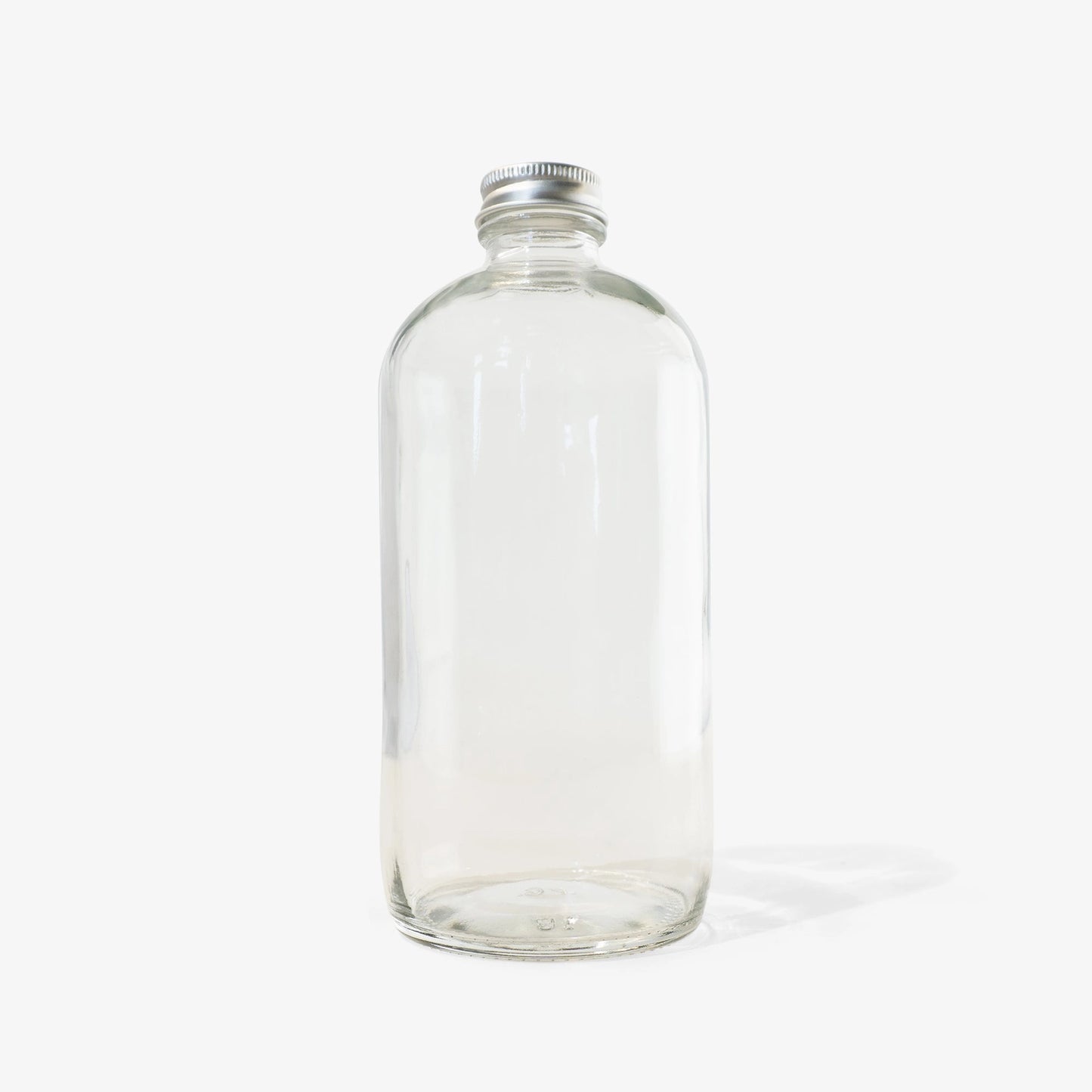 16oz Glass Bottle w/Aluminum Lid - Zero-waste, Refillable, Reusable, Non-slip, Lead-free