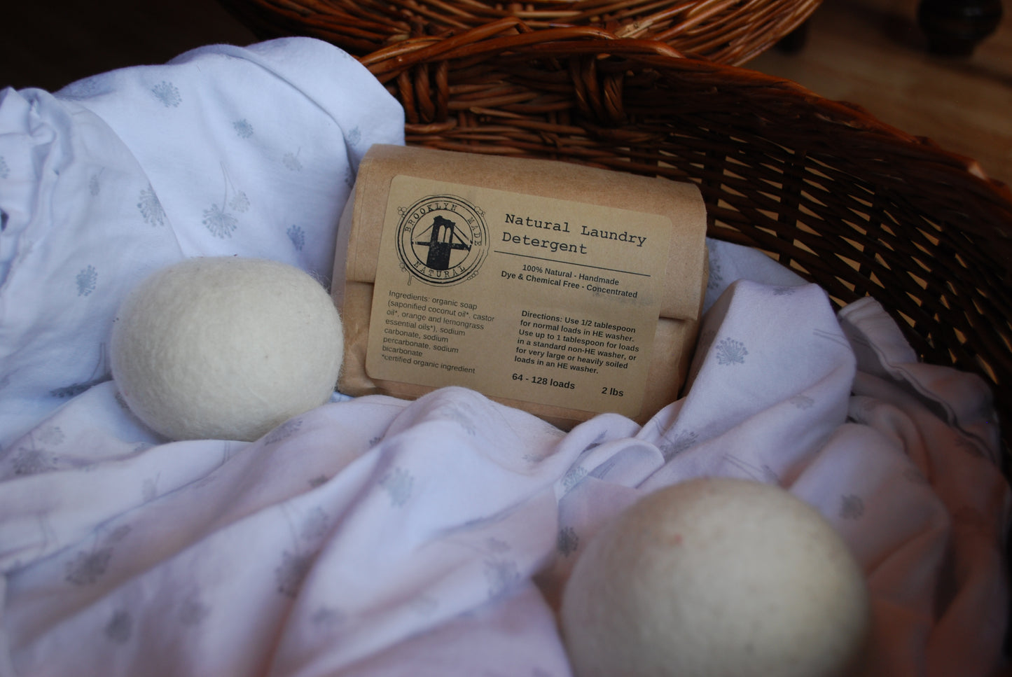 New Zealand Wool Dryer Ball Set - Hypoallergenic, Cruelty-free, Antibacterial, Natural Softener